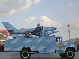 Dron de Corea del Norte durante un desfile militar en Pyongyang. AP / M. Wong