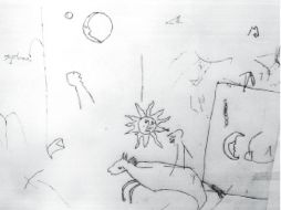 Luagres como el confesionario de la iglesia o el huerto guardan vestigios de estos trazos realizados. ESPECIAL / ahgs.gob.mx