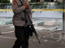 El atentado en Yakarta dejó un saldo de siete personas muertas. EFE / R. Bintang
