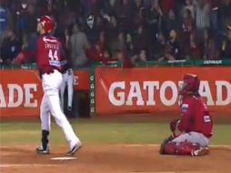 Con jonrón de Jesús Castillo en la cuarta, los Mayos le dieron la vuelta al marcador y pusieron cifras definitivas. FACEBOOK / OficialMayosBeisbol