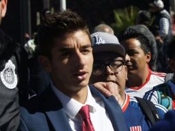 Isaac Brizuela saliendo de la Basílica de Guadalupe. TWITTER / @NBCDeportes