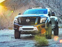 Nissan lanzó la Titan Warrior Concept, con un todo poderoso motor V8 de 5.0 litros. ESPECIAL /