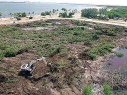 En el polígono se pretenden desarrollar plazas comerciales, hoteles, condominios y la iglesia con la cruz más alta de AL. TWITTER / @salvemostajamar