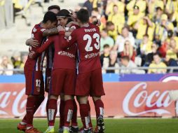 El cuadro Colchonero sigue en plan grande en la liga. AFP / D. Martin