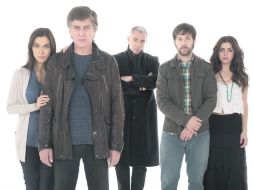'Dios INC.' llega a la pantalla chica el 24 de enero. En la foto el elenco encabezado por Rafael Sánchez Navarro (c). ESPECIAL / HBO
