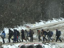 El programa de regreso comienza después de que Rusia acordó que Noruega podría devolver a los migrantes con un visado. EFE / D. Savic