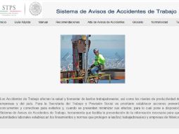 Se podrán reportar las muertes repentinas en ejercicio o con motivo laboral, así como los accidentes durante el traslado al trabajo. ESPECIAL / siaat.stps.gob.mx