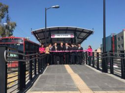 El jefe de gobierno de la capital, Miguel Ángel Mancera, realizó el acto inaugural. TWITTER / @MetrobusCDMX