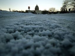 Las ciudades principales como Nueva York o Washington se mantuvieron paralizadas hasta que finalizó la tormenta. AFP / A. Wong