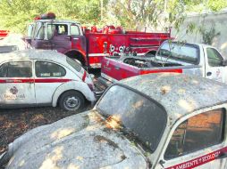 Camiones de bomberos, ambulancias, patrullas y motocicletas, entre otros, han sido desvalijados en los corralones tapatíos. EL INFORMADOR / M. Vargas