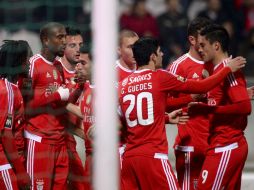 Raúl Jiménez anotó el sexto tanto al minuto 30. EFE / H. Delgado