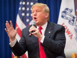 Entre el público también había detractores del precandidato republicano. AFP / S. Olson