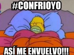 #ConFríoYo, la tendencia en la que usuarios comparten como están pasando el frío. TWITTER / @ClarkHort