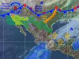 Advierten que esas condiciones originarán la novena tormenta invernal. TWITTER / @conagua_clima