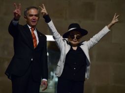 Yoko destacó que las mujeres deben tener una mejor posición y que no son limosneras. AFP / A. Estrella