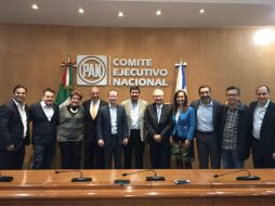 El Comité Ejecutivo Nacional del PAN determinó que Javier Corral (c) sea su candidato por la gubernatura de Chihuahua. TWITTER / @RicardoAnayaC