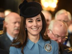 Durante el evento, Catalina charló con los cadetes, veteranos y voluntarios del cuerpo. AFP / E. Mullholland