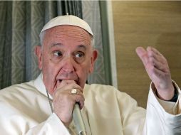 'Si se asienta todo y la firma de paz queda firme, voy el próximo año', aseguró el Pontífice. EFE / A. Di Meo