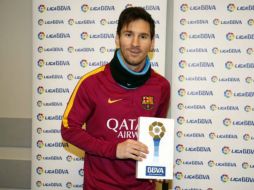 Messi ha logrado seis goles en cinco partidos del campeonato el pasado mes. TWITTER / @FCBarcelona_es