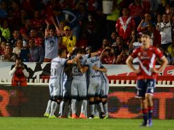 Al minuto 30, el argentino Rubens Sambueza adelantó al cuadro capitalino. MEXSPORT / L. Monroy