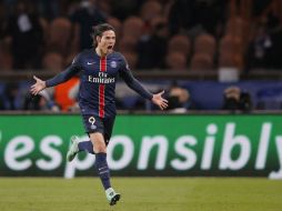 El uruguayo Edinson Cavani, que comenzó como suplente, dio la victoria al PSG. AP / C. Ena