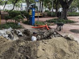 Desde el pasado lunes iniciaron las obras de remodelación en el área norte del Parque Revolución. EL INFORMADOR / ARCHIVO