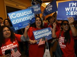 Los demócratas celebran 250 caucus en Nevada para escoger a los 43 delegados hacia la convención nacional. AFP / E. Miller