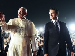 Francisco realizó una visita a nuestro país del 12 al 17 de febrero; como Jefe de Estado, fue recibido en Palacio Nacional. EFE / ARCHIVO