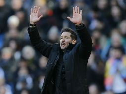 Diego Simeone vuelve a su estadio luego de ganar el derbi. AP / P. White