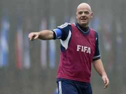 Infantino fue elegido el viernes con 115 votos. AFP / V. di Domenico