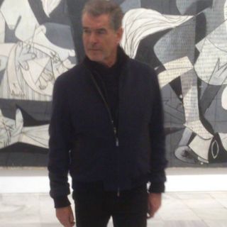 Pierce Brosnan genera polémica por foto en museo