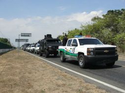 Se instalaron puntos de control fijos y semifijos, así como patrullajes en la carretera. TWITTER / @sspc_chiapas