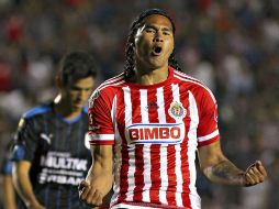 Es el segundo gol de Carlos Peña desde que lleva la playera rayada. MEXSPORT / A. García