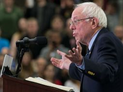 El senador por Vermont se encuentra actualmente haciendo campaña en Michigan. AFP / G. Robbins