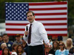 ''Mantengo mi intención de apoyar al candidato republicano (que gané las primarias), pero cada día se hace más difícil'', afirma Rubio. AP / P. Sancya