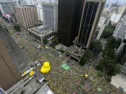La prensa brasileña asegura que se trata de las manifestaciones más multitudinarias en décadas o incluso de la historia de ese país. EFE / S. Moreira
