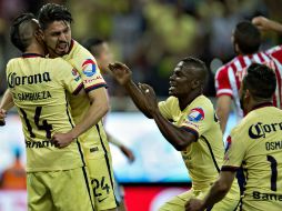 Los goles del América fueron obra de Quintero y Peralta. MEXSPORT / O. Aguilar