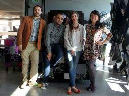 Cristina, Diego, Francisco y María José, quienes laboran desde diferentes trincheras. EL INFORMADOR / A. Hinojosa