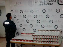 La carga de cigarros confiscados quedó a disposición del agente del Ministerio Público. TWITTER / @PGR_mx
