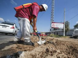 Los trabajos, que tendrán un costo de seis millones de pesos, están a cargo de la Dirección de Pavimentos. EL INFORMADOR / ARCHIVO