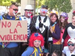 Payasos se manifestaron por el hecho y pidieron respeto a su profesión. ESPECIAL / EL IMPARCIAL TV