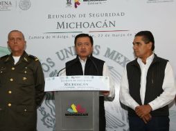 El titular de la Segob afirma que Michoacán continúa siendo prioritario y que es uno de los mayores retos en seguridad. NTX / G. Salas