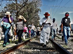La marcha estuvo acompañada por tapatíos que apoyan esta causa. EL INFORMADOR / E. Barrera
