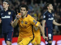 El Barça dio la vuelta al marcador con dos tantos del uruguayo Luis Suárez en los minutos 63 y 74. EFE / Q. García