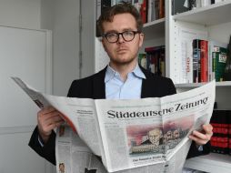 Periodista alemán, Frederik Obermaier co-autor de los Panama Papers. AFP / C. STACHE