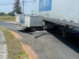 El accidente ocurrió a la altura del kilómetro 22 de la carretera a Morelia, en Tlajomulco. ESPECIAL /