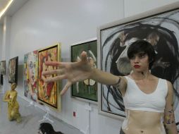 Además de obra plástica, los asistentes a Palcco pudieron disfrutar de varios perfomaneces y muestras de 'body paint'. EL INFORMADOR / F. Atilano