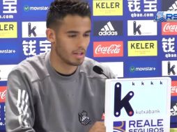 Reyes está enfocado en el partido contra Eibar. YOUTUBE / RealSociedadTV