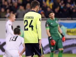 Ricardo Ferreira tuvo una mala noche al anotar dos autogoles. EFE / S. Dolzhenko