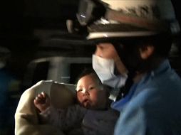 Según los medios japoneses, la niña no sufrió ninguna herida. AP / Kumamoto Prefectural Police